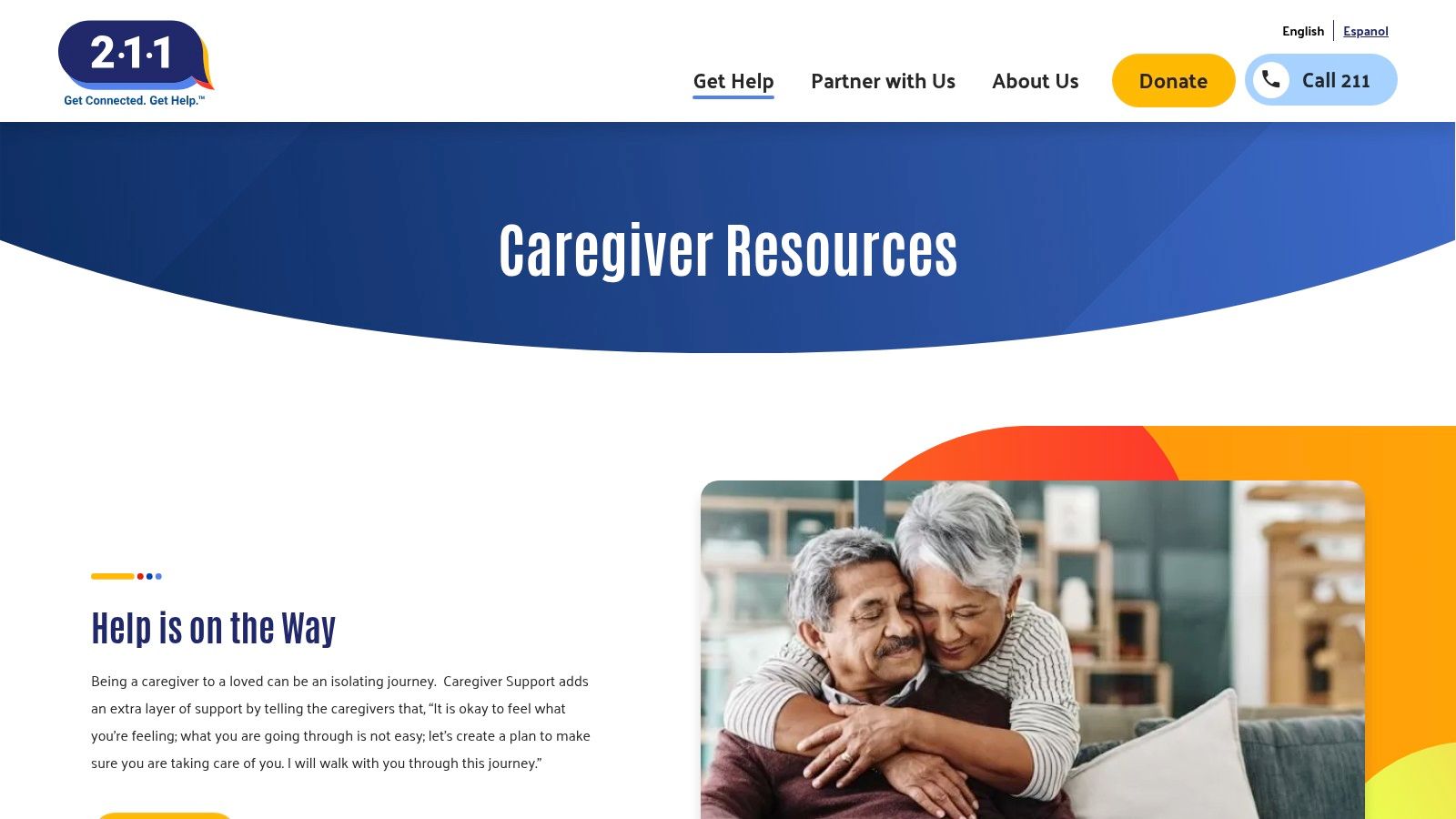 United Way 211 – Caregiver Resources
