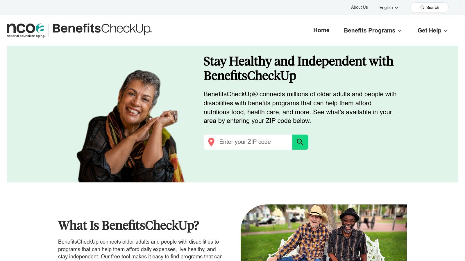 BenefitsCheckUp by the National Council on Aging