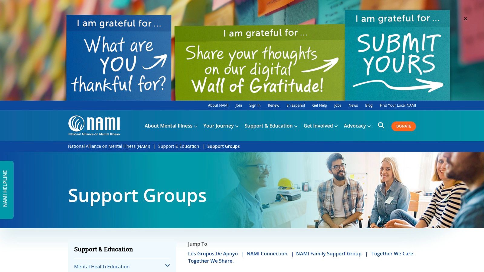 NAMI Family Support Groups