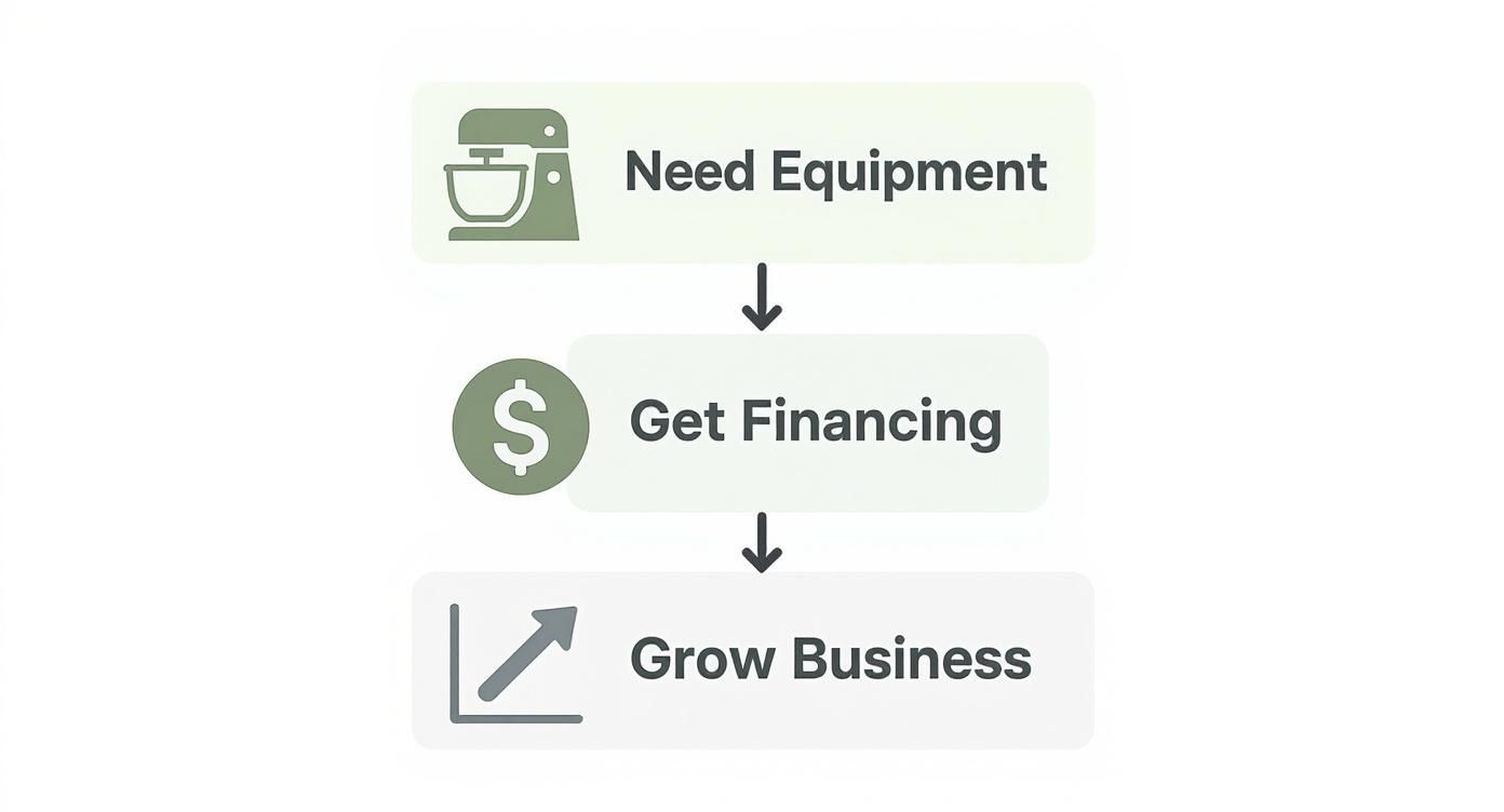 Infographic about equipment financing restaurant