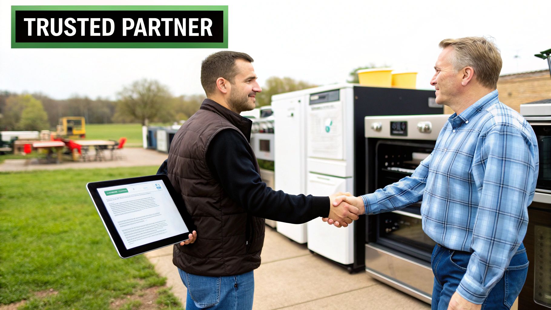 Two chefs preparing food in a commercial kitchen with stainless steel equipment.