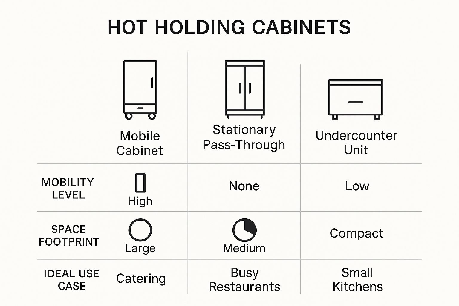 Infographic about hot holding cabinet