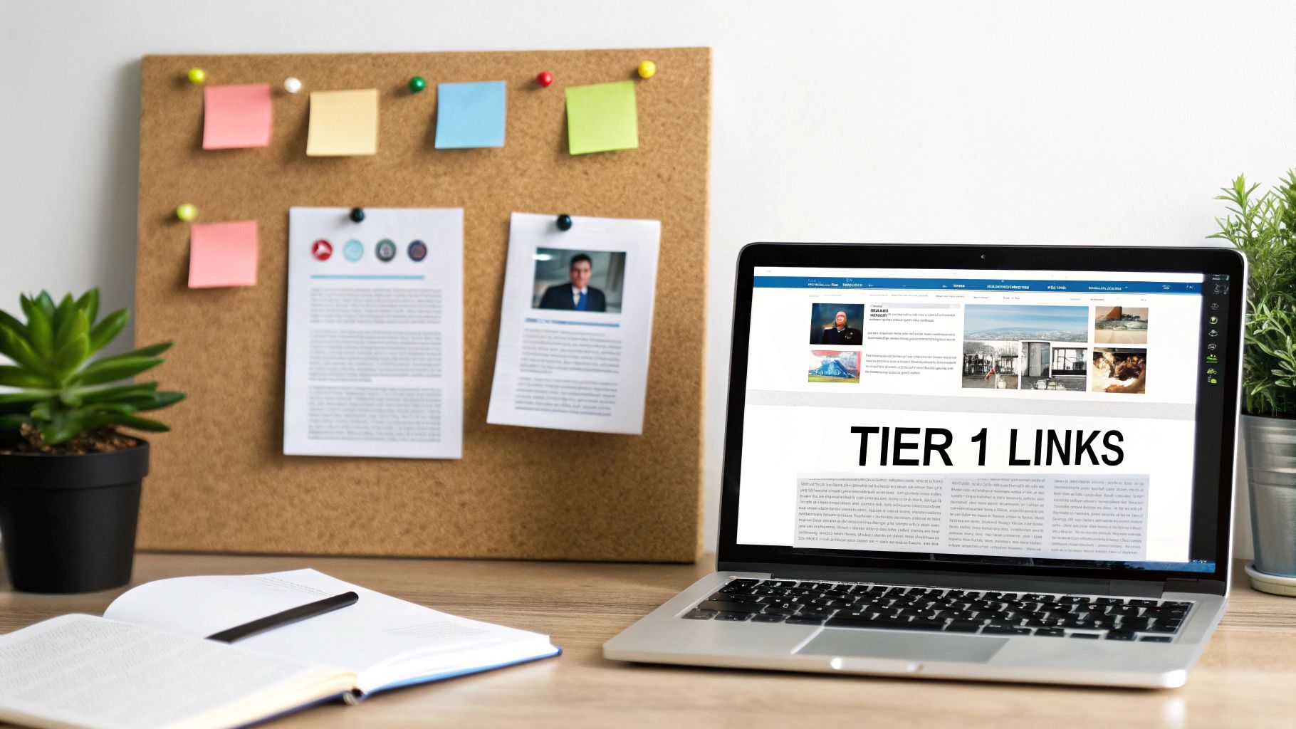 A diagram showing interconnected digital nodes, symbolizing the support layers in tiered link building.