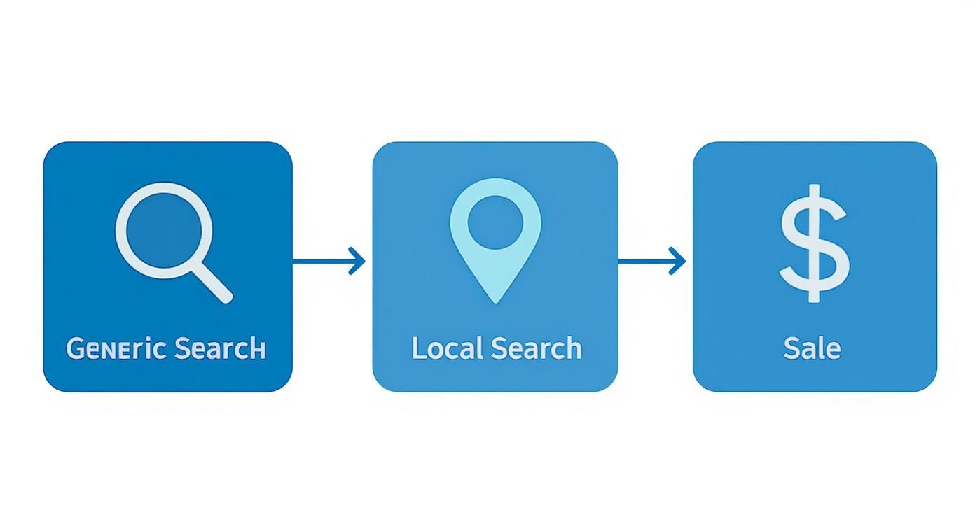 Infographic about local keyword research
