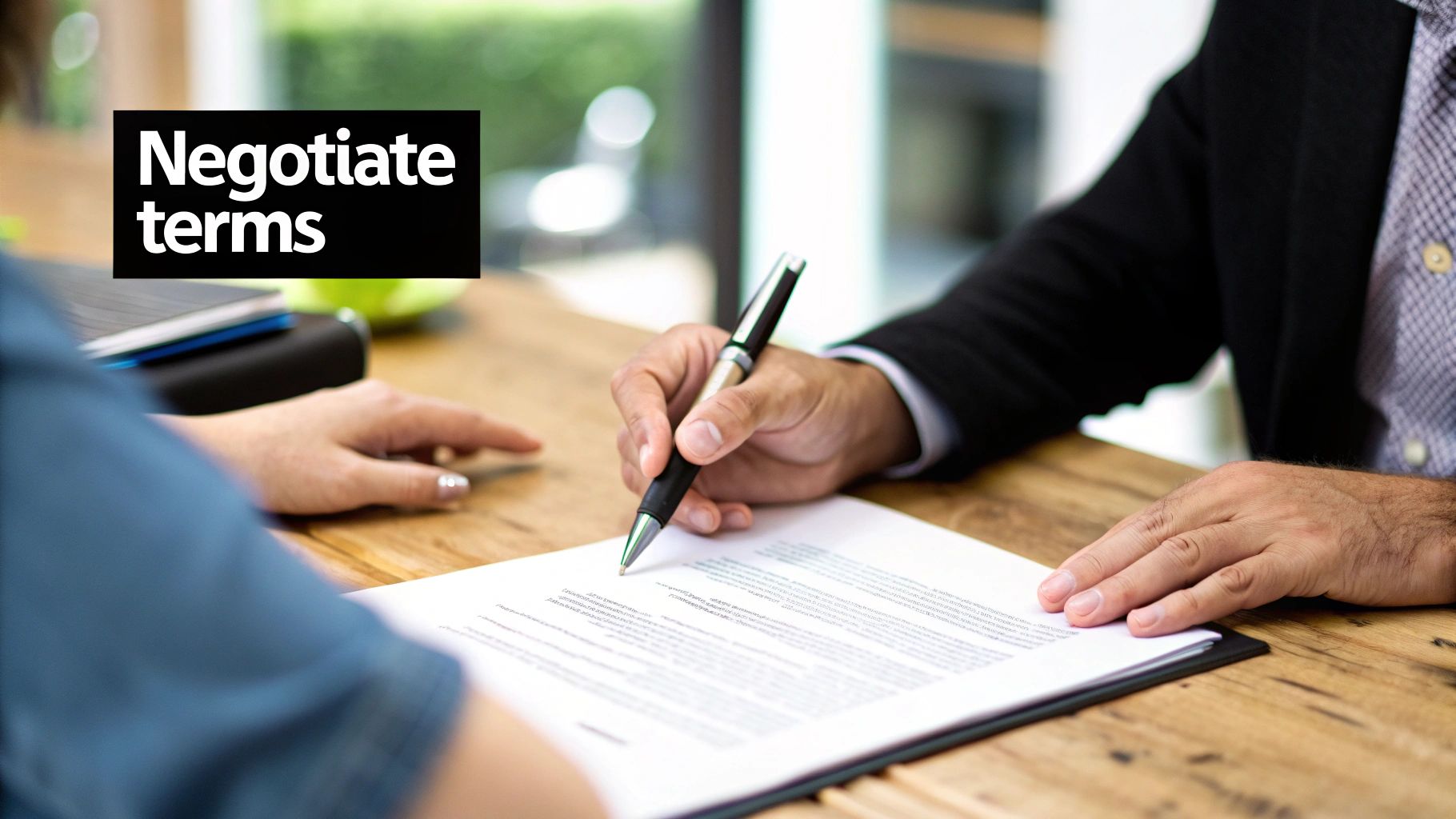 Chef carefully reviewing a document in a well-lit kitchen.