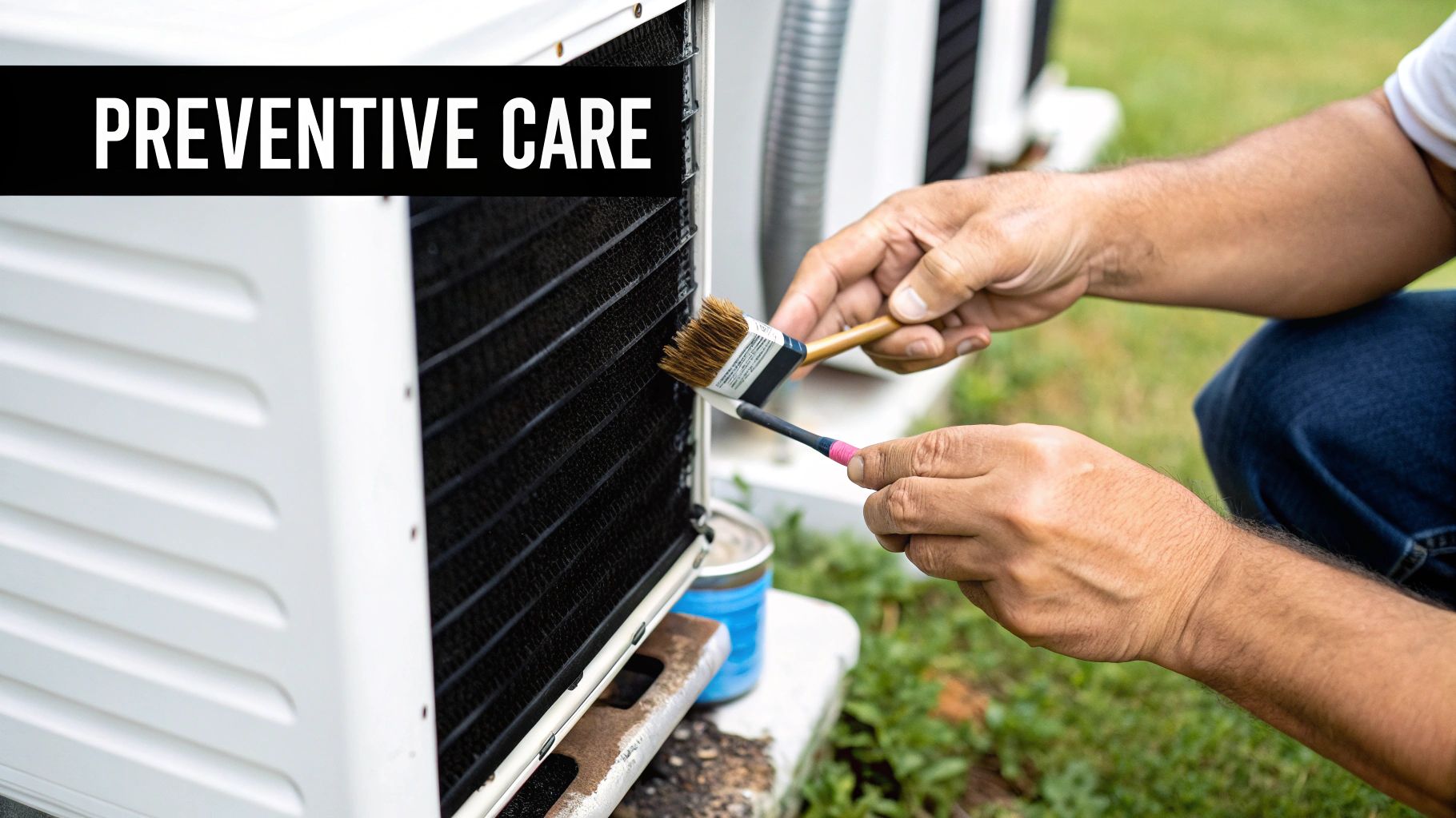 A person cleaning the inside of a stainless steel ice machine with a cloth.