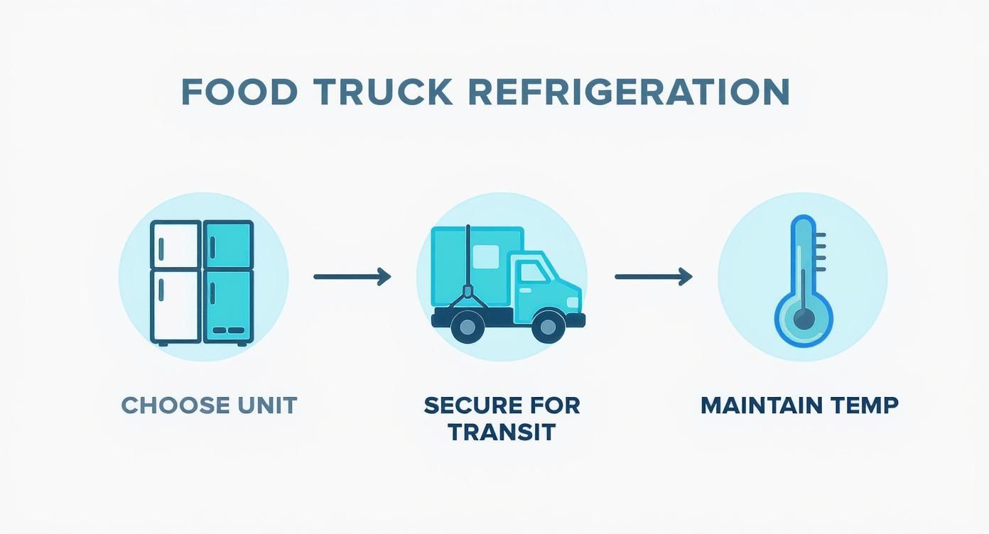 Infographic about appliances for food trucks