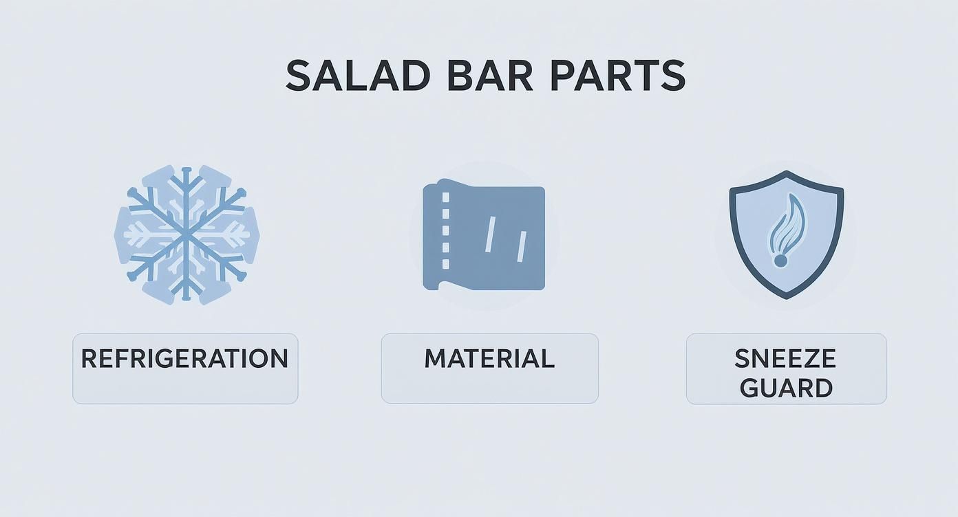 Infographic about commercial salad bar