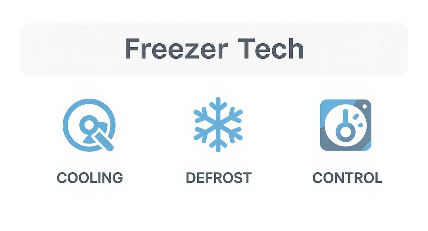 Infographic about best commercial freezer