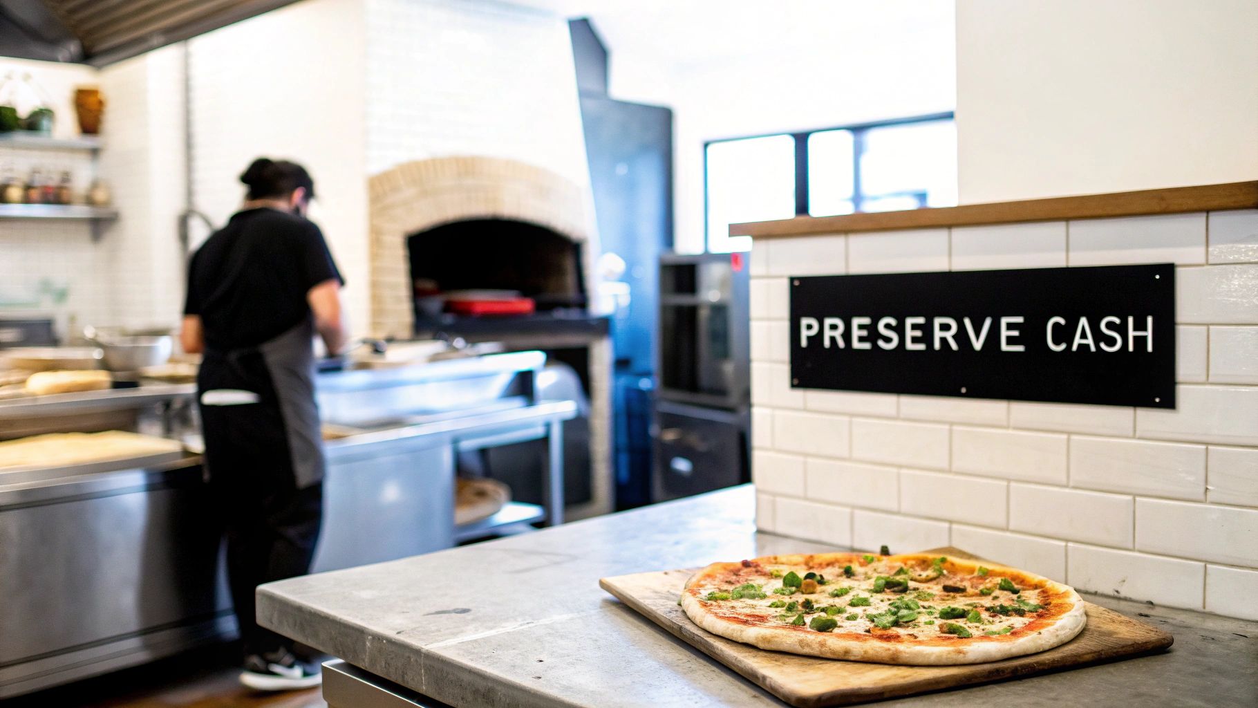 A professional pizza prep table with various ingredients ready for making pizzas.