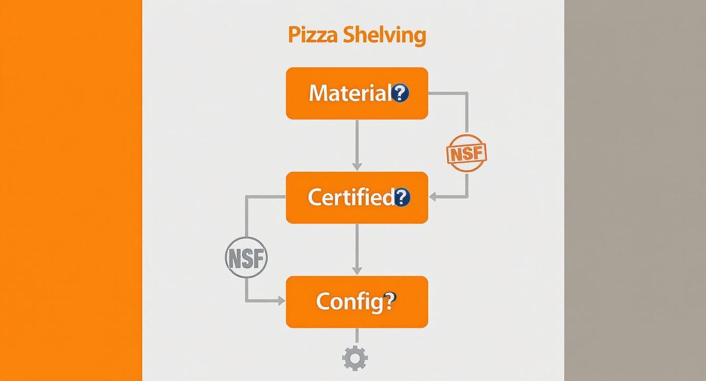 Infographic about commercial kitchen shelving