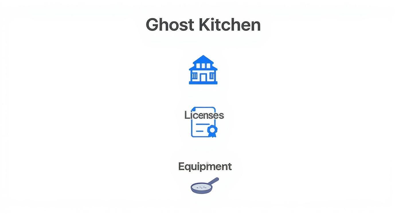 Infographic about ghost kitchen business plan