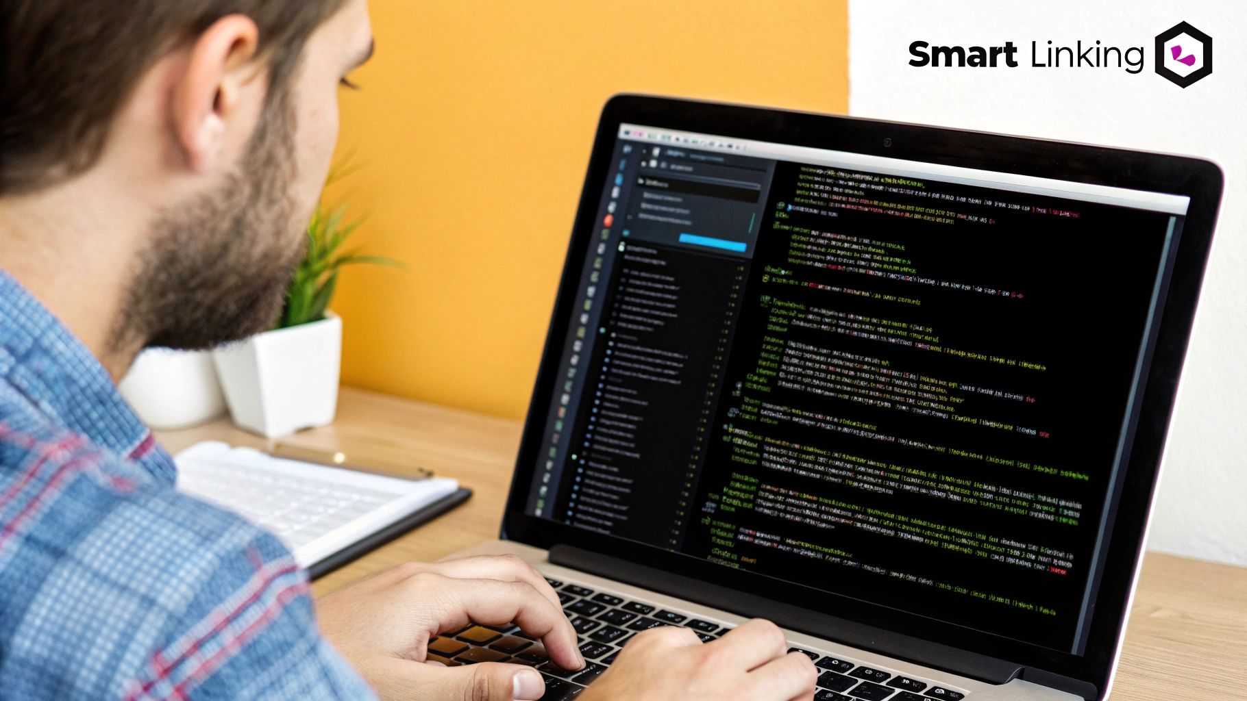 An image showing a person strategically placing signposts on a digital map, symbolizing a smart external linking strategy.