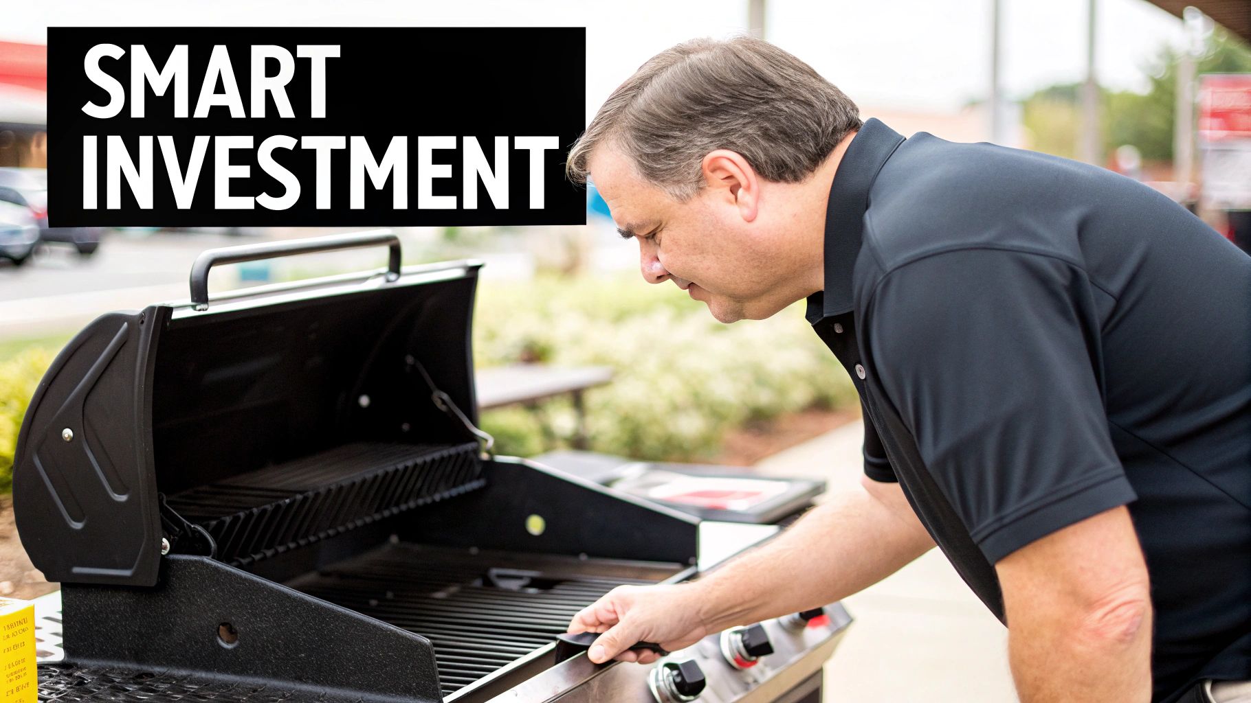 A chef expertly flipping food on a commercial flat top grill propane unit.