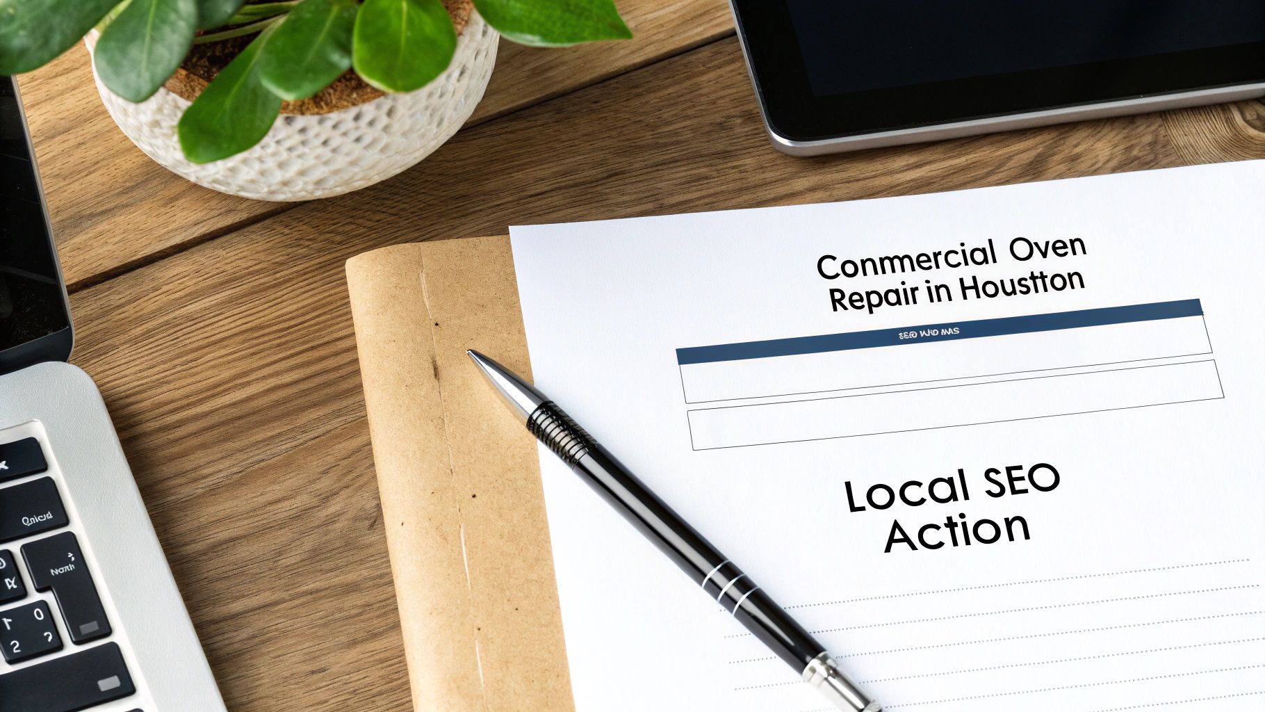 A person at a desk with multiple screens showing website analytics and keyword lists, symbolizing putting a plan into action.