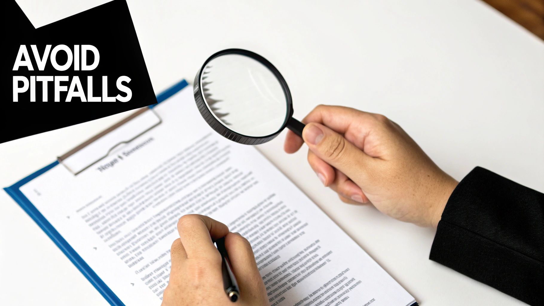 A stressed restaurant owner reviewing financial documents at a desk.