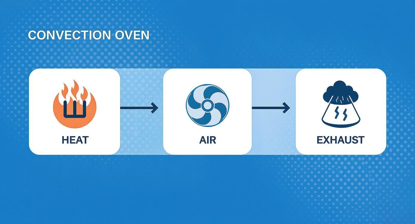 Infographic about electric convection oven