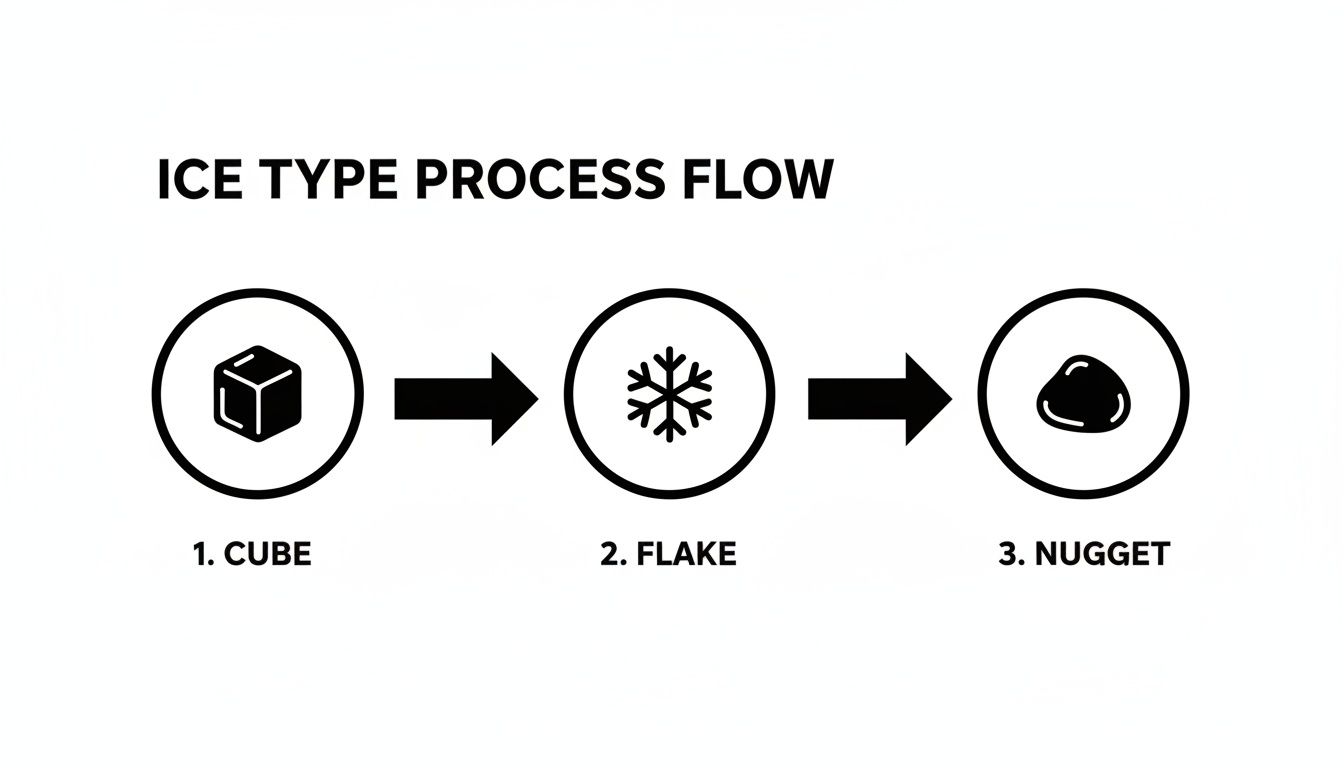 Infographic about modular ice machine