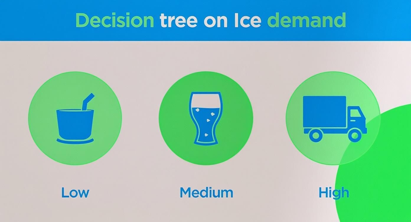 Infographic about ice machine commercial rental