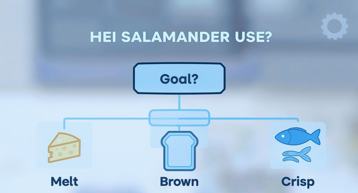 Infographic about what is a salamander broiler