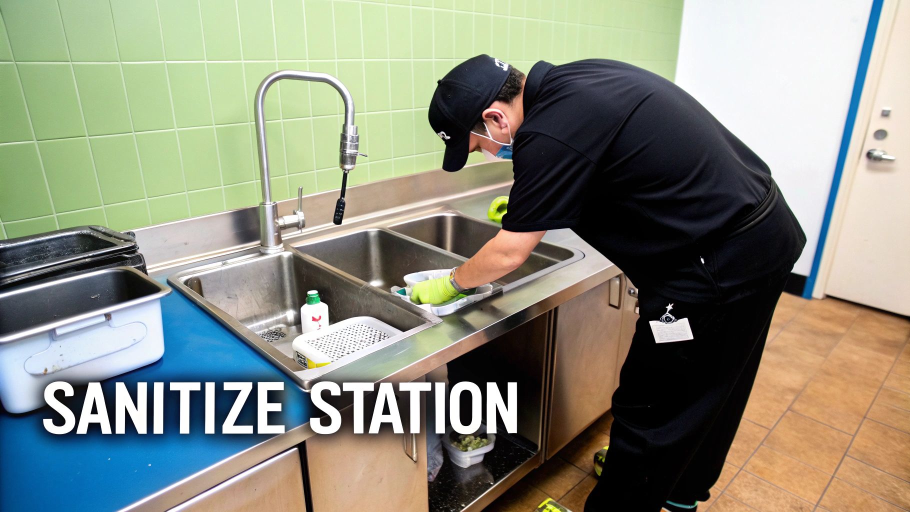 Dishwashing Station Maintenance and Cleaning