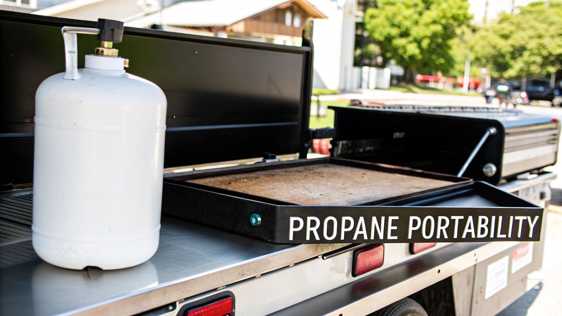 A commercial griddle being used to cook burgers, showcasing its use in a professional kitchen.