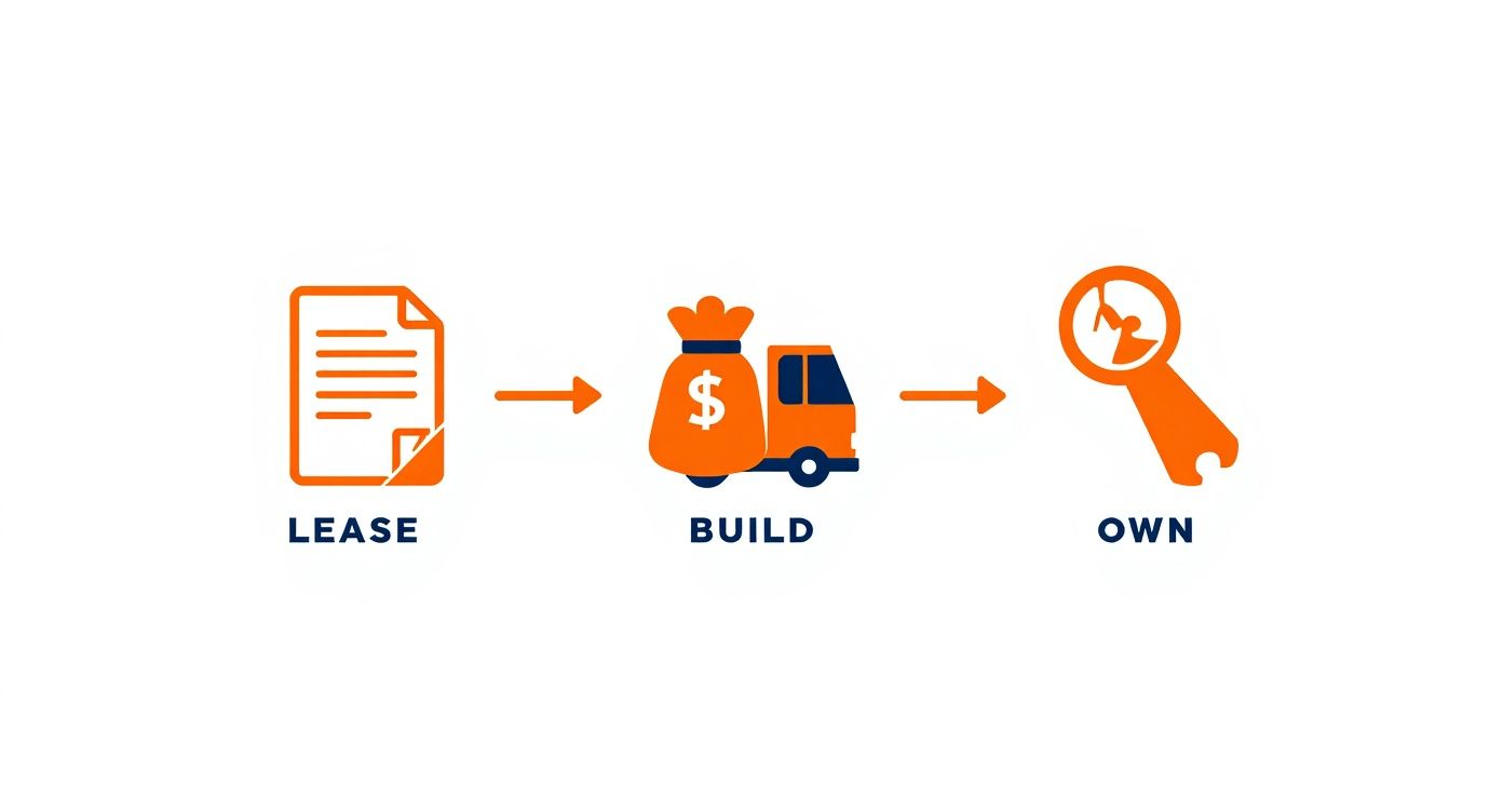 Infographic about food truck for rent to own