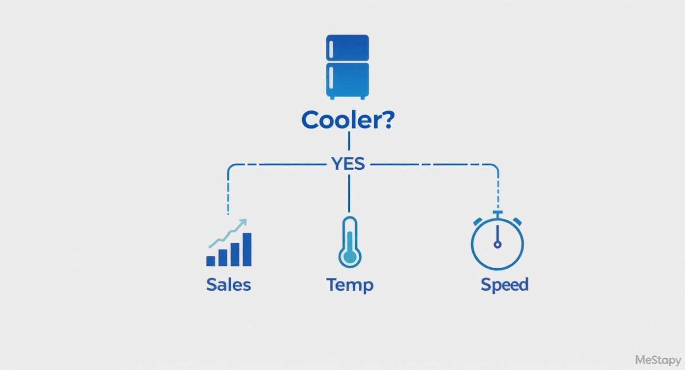 Infographic about back bar cooler