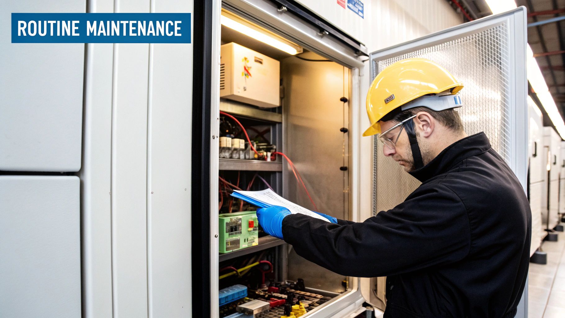A clean, professional kitchen with various stainless steel prep tables ready for use.