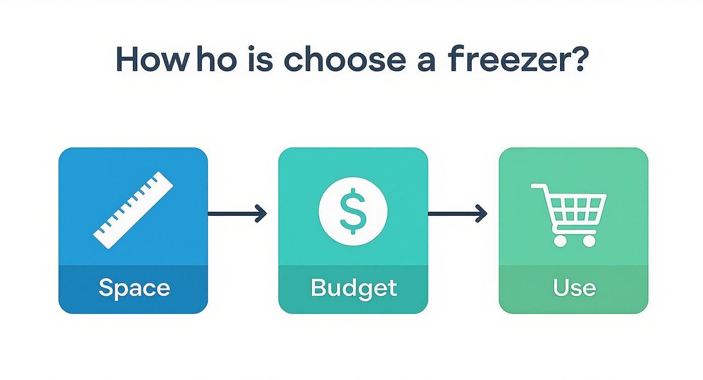 Infographic about commercial glass door freezers