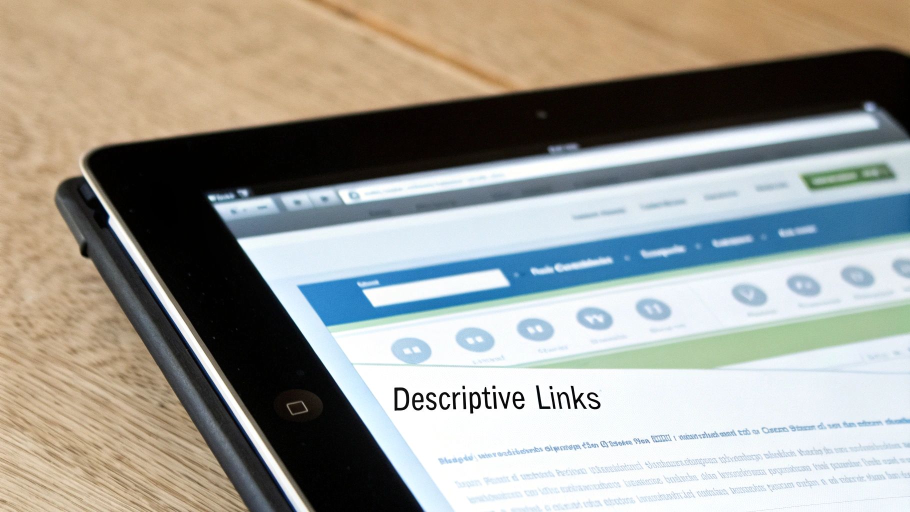 Descriptive and Actionable Link Text