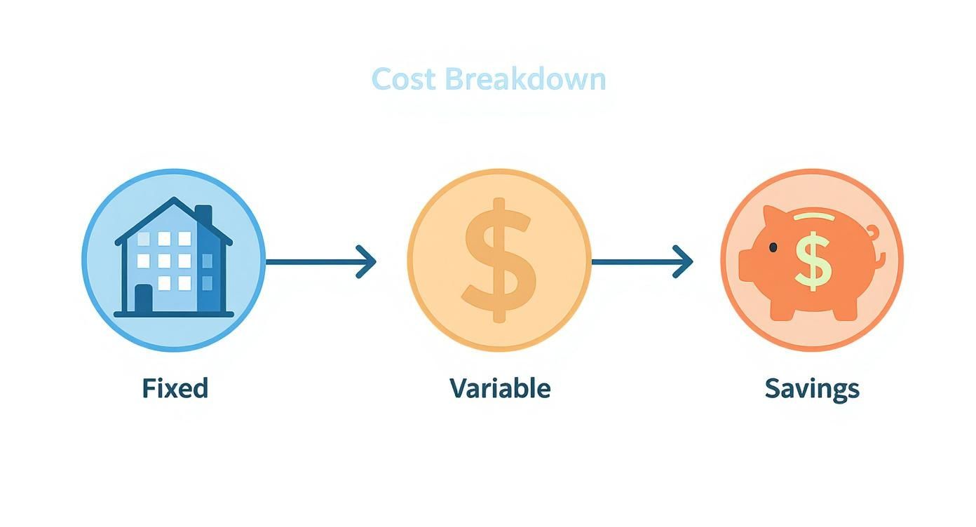 Infographic about ghost kitchen business model