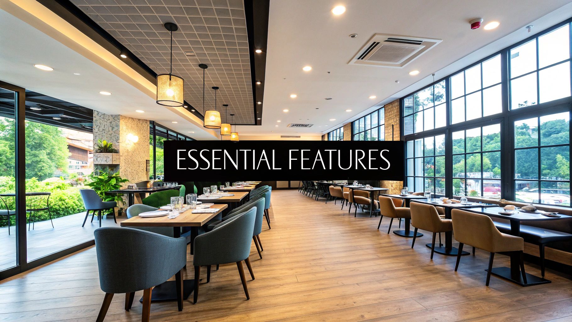 A commercial real estate agent showing a promising restaurant property to a chef.