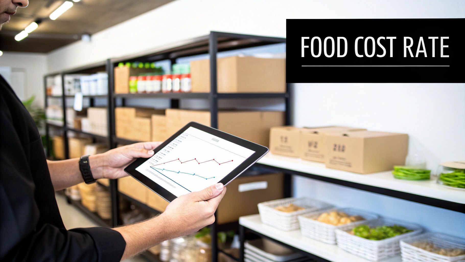 A chef carefully plating a dish in a commercial kitchen