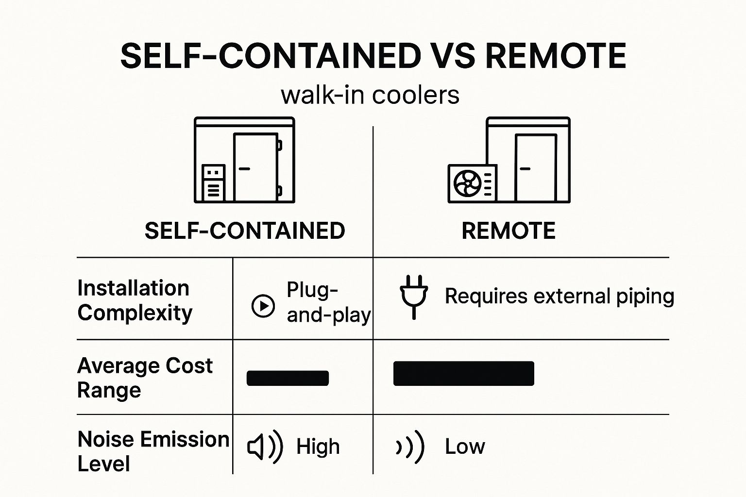 Infographic about walk in cooler