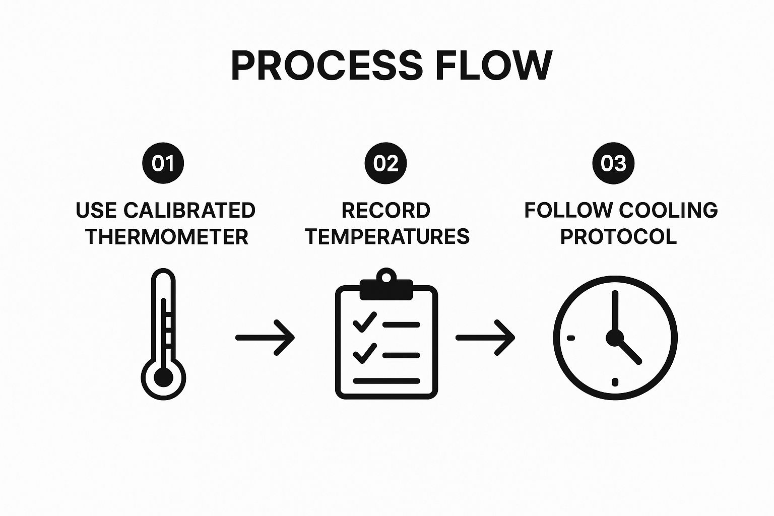 Infographic showing key data about Food Temperature Control and Monitoring