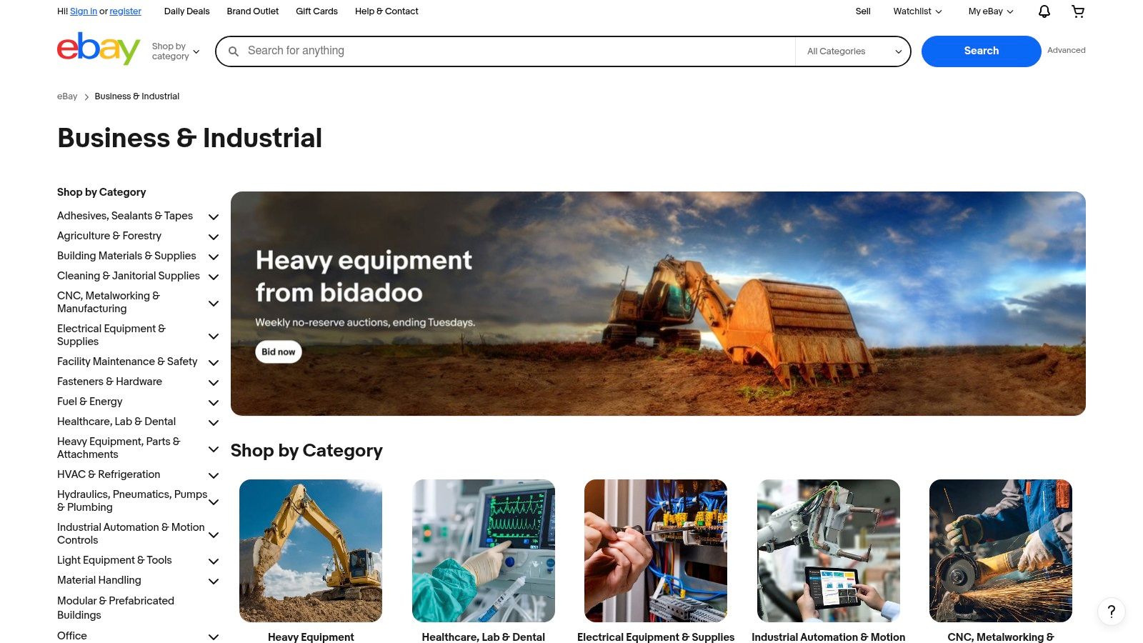 eBay β Business & Industrial (Restaurant & Food Service)