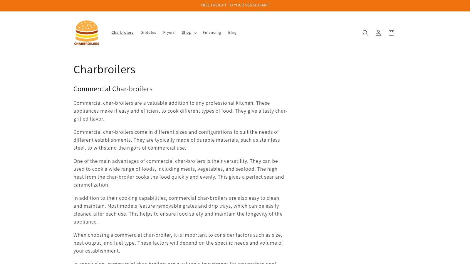 Commercial Charbroilers: The Heart of the Grill