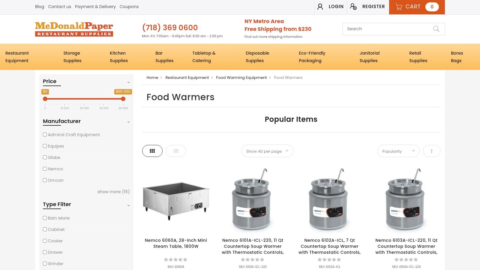 McDonald Paper & Restaurant Supplies