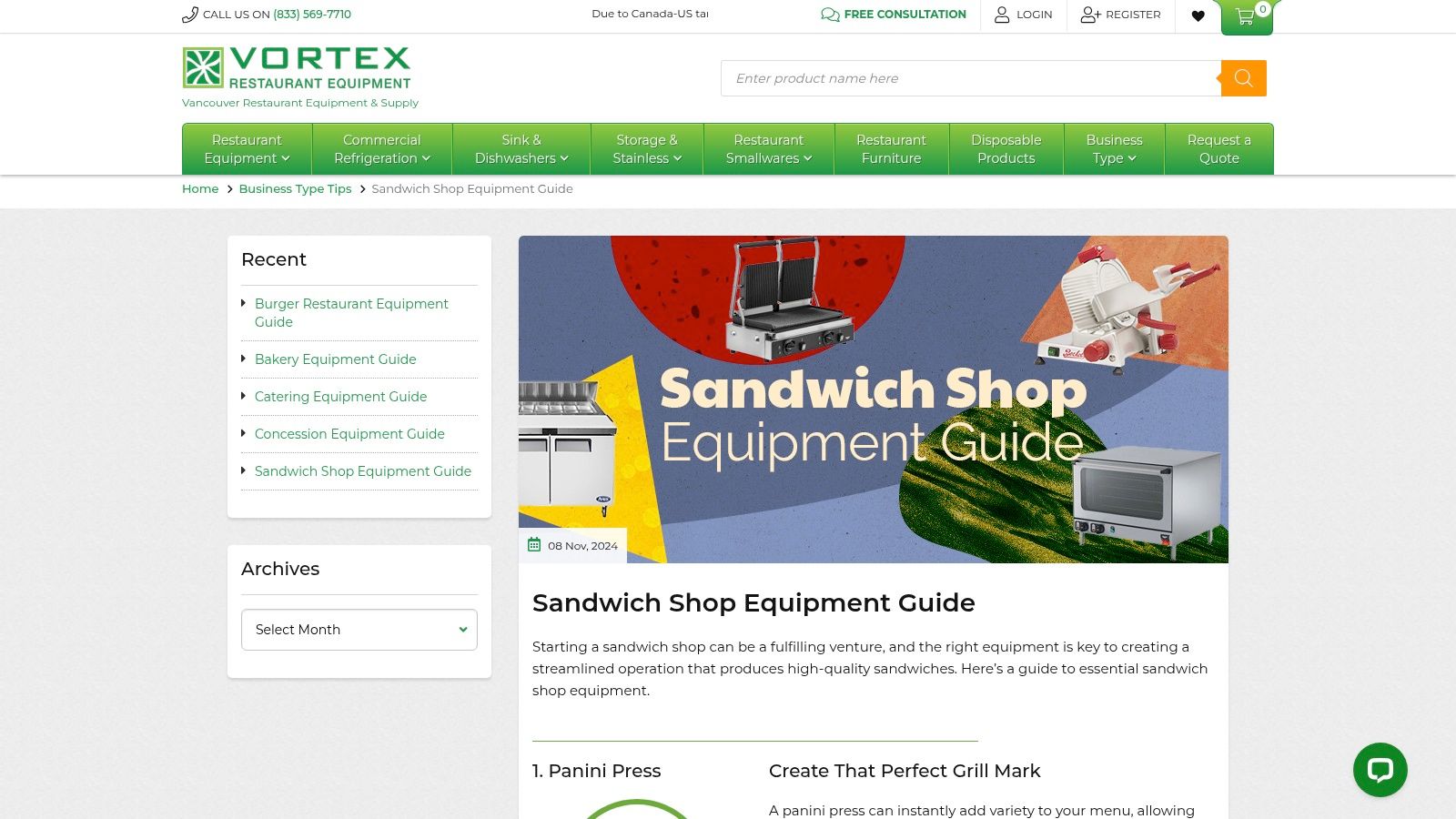 Vortex Restaurant Equipment