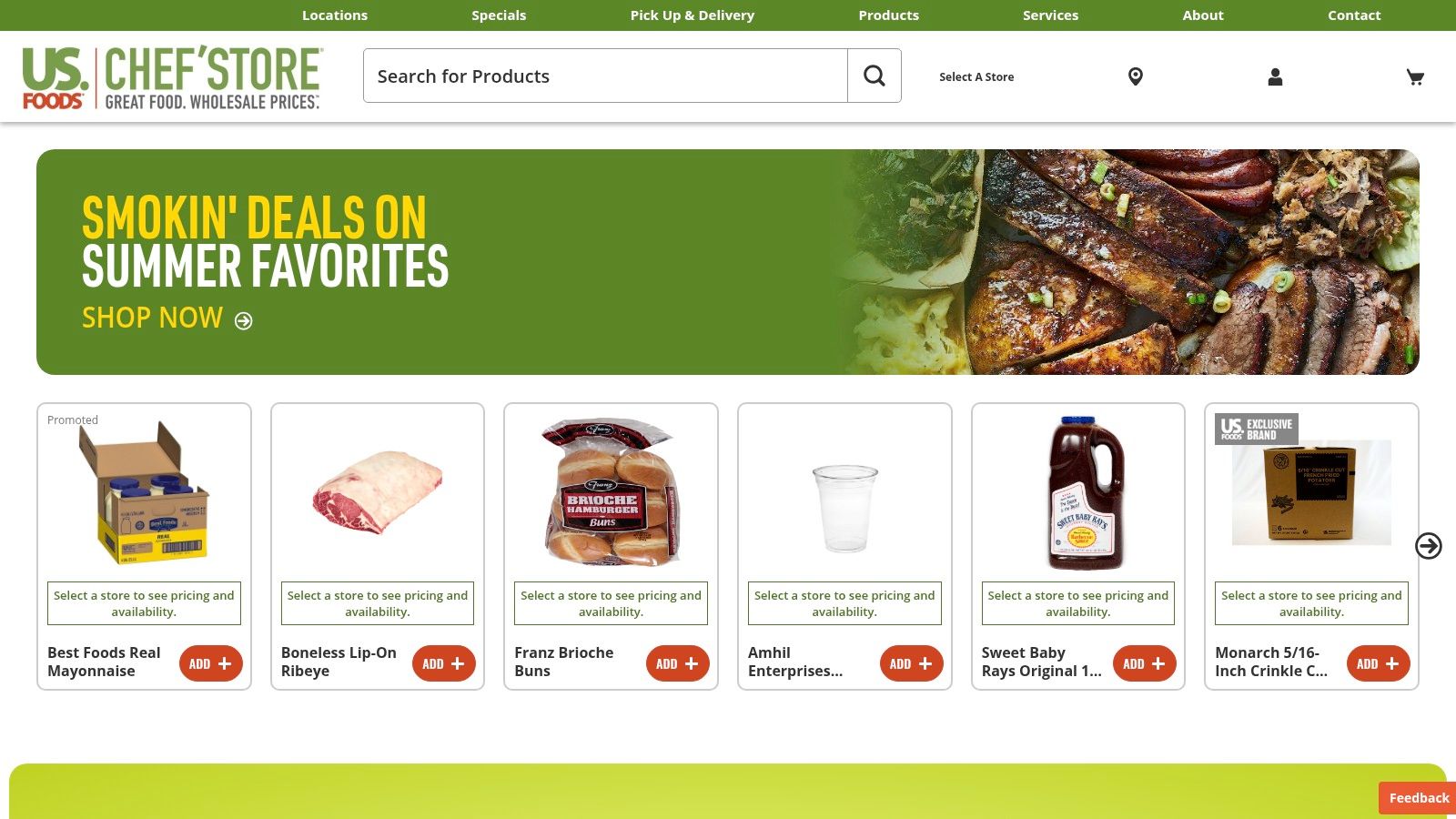 US Foods CHEF'STORE