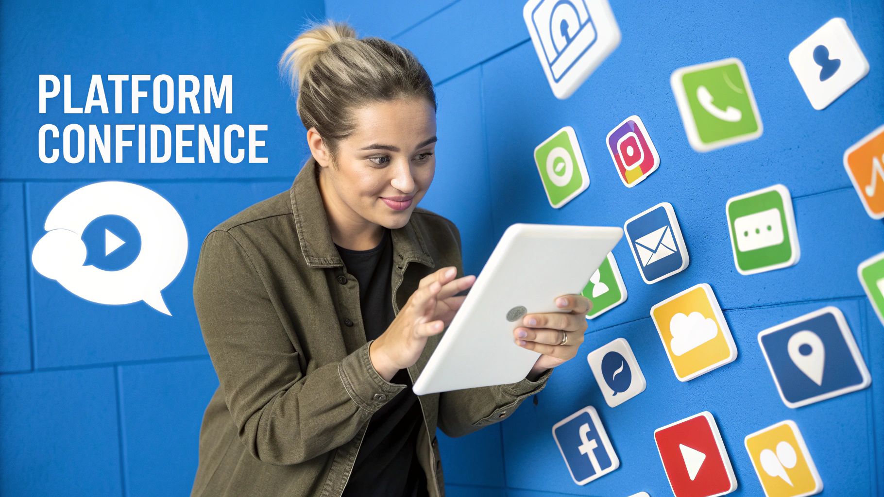 Social Media Etiquette 3 Different social media icons displayed on a smartphone screen, symbolizing platform-specific navigation.