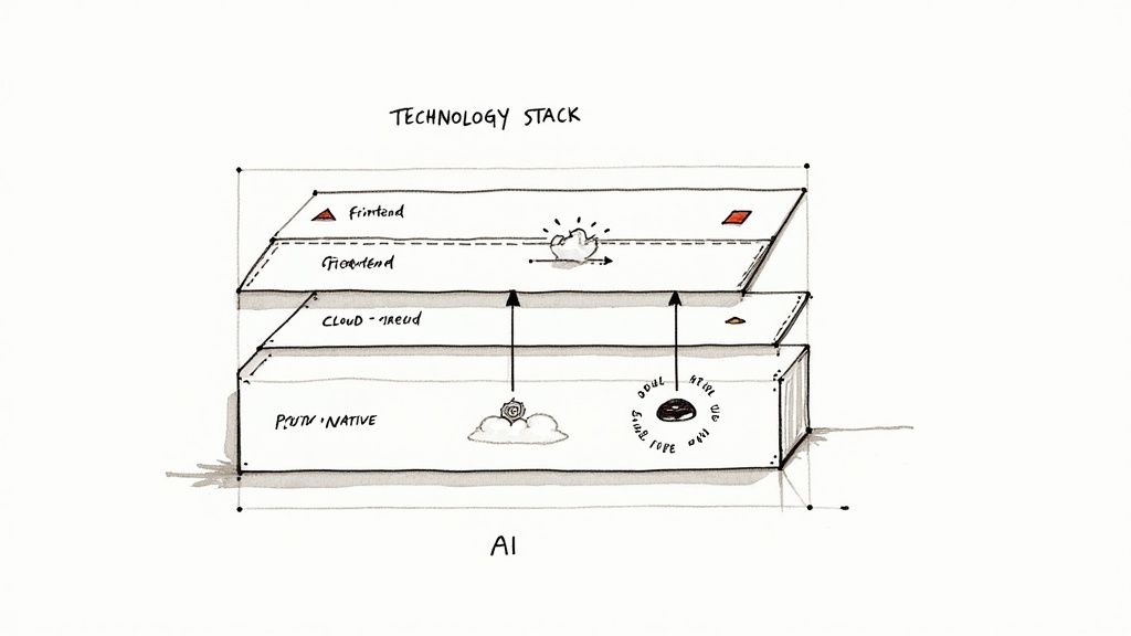 A developer reviewing complex code on multiple monitors, symbolizing a deep dive into technical expertise.