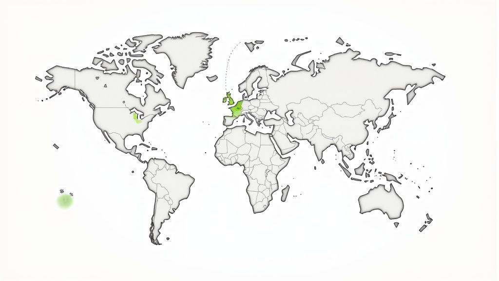 A group of developers in a modern office having a discussion.