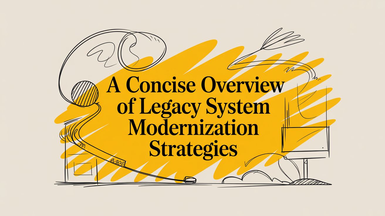 A concise overview of legacy system modernization strategies