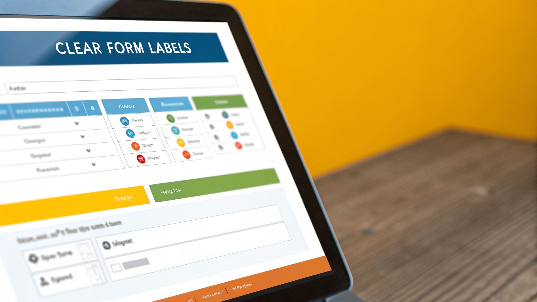 A diagram showing a complex user interface element, with ARIA attributes acting as bridges to a screen reader icon, signifying enhanced communication.
