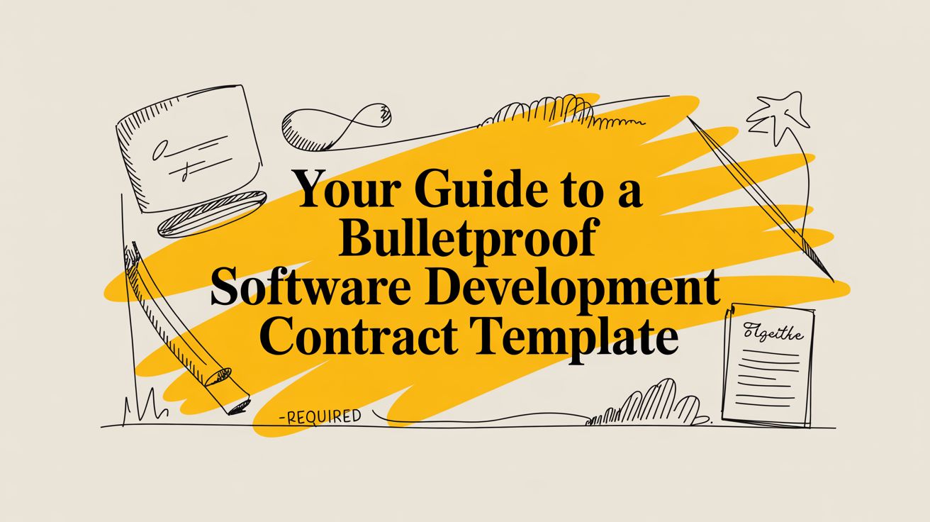 Your Guide to a Bulletproof Software Development Contract Template