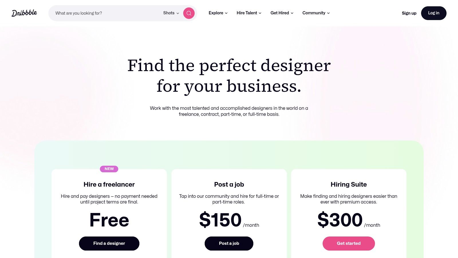 Dribbble Hiring
