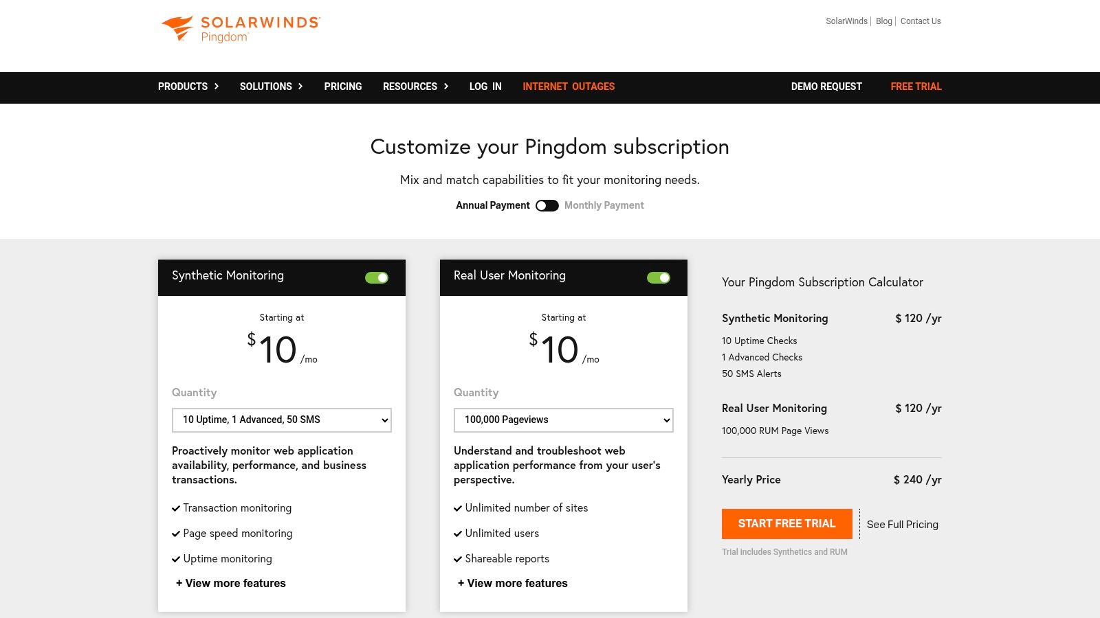 Pingdom (SolarWinds)