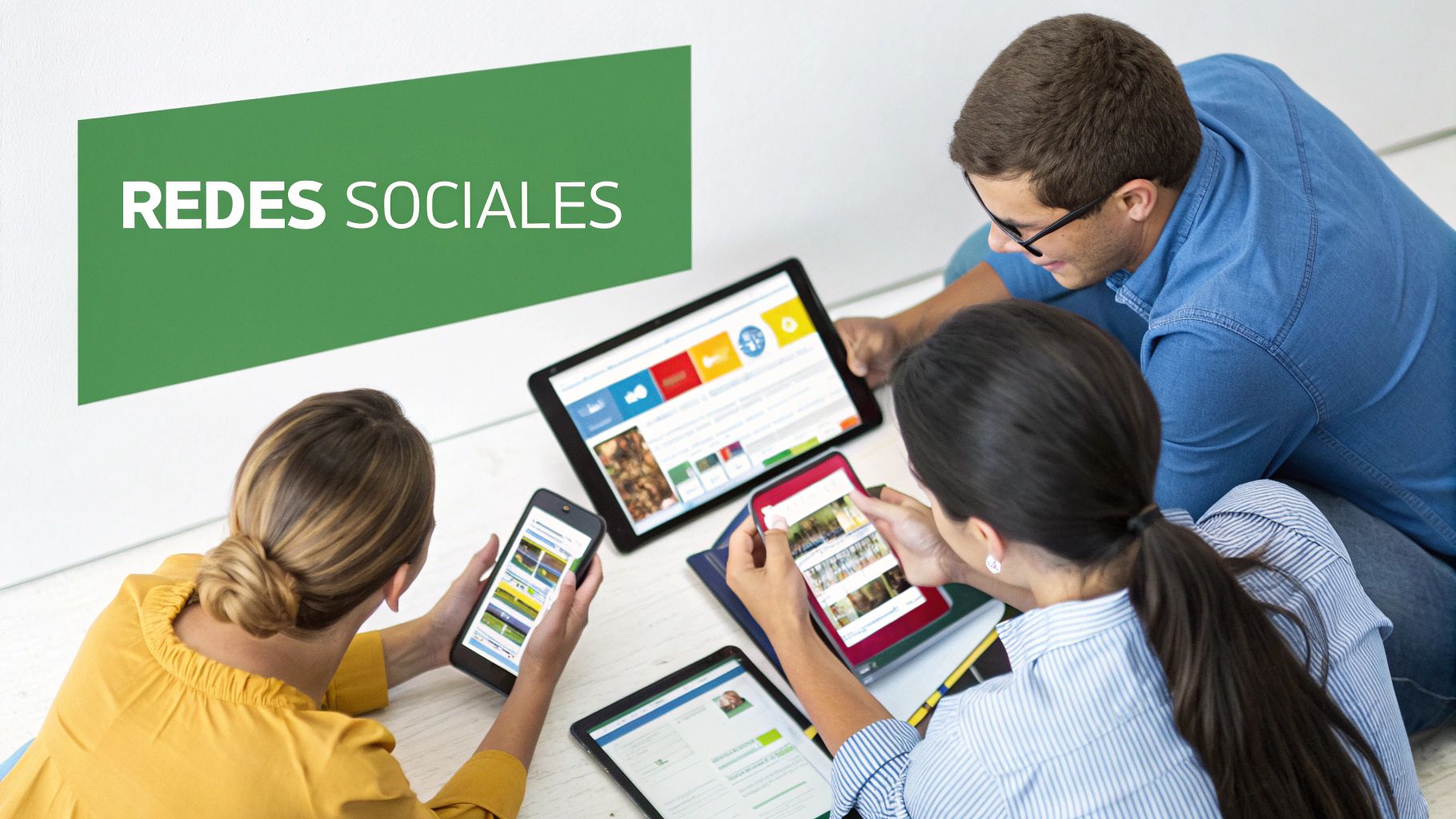 Una persona gestionando las redes sociales de una PYME desde su portátil, mostrando engagement y conexión.